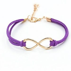 Leather Infinity Bracelet
